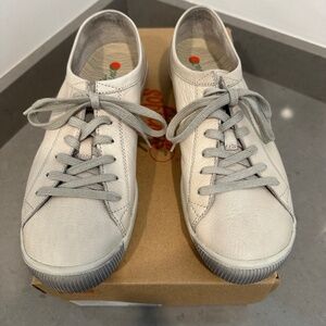 Softinos ISLA Light Grey (Cream)  Leather Sneakers, EU 40 / US 9